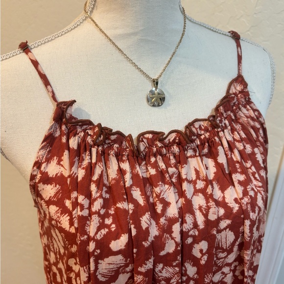 Anthropologie XS Maxi Dress Flowy Low Back - Picture 5 of 8